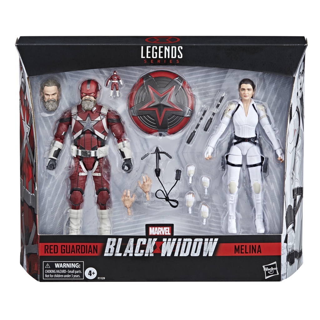 Hasbro Specials Marvel Legends Series Black Widow Red Guardian and Iron ...