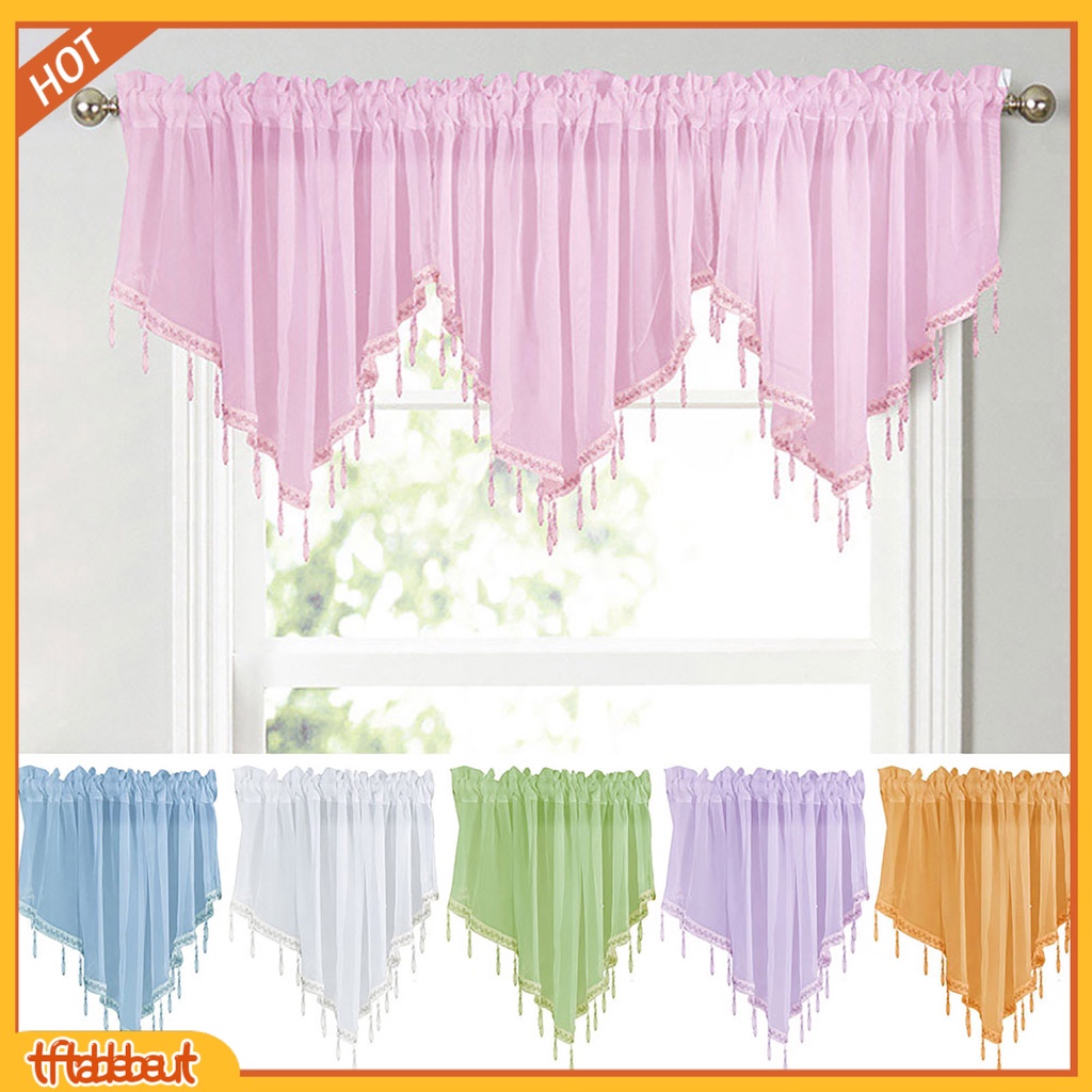 Easy install clean Solid pink Color three Triangles Shape Kitchen Short ...