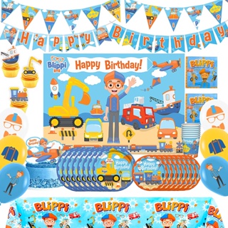 26PC BLIPPI Party Set of Cups Plates Banner Party Supplies Decoration Theme  Birthday - C219COS72D0