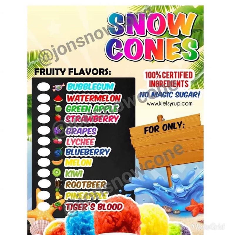 Snow cone tarpaulin! | Shopee Philippines