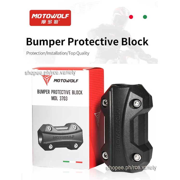 1pc. Bumper Protective Block 90x50x50mm (Motowolf MDL 3703) Engine ...