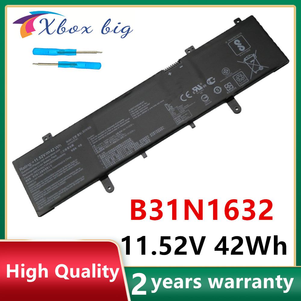Batterie Remplacement ASUS B31N1632 0B200-02540000 3ICP5/57/81 - 11.52V 42Wh Pour Vivobook 14 X405 & Zenbook S4100