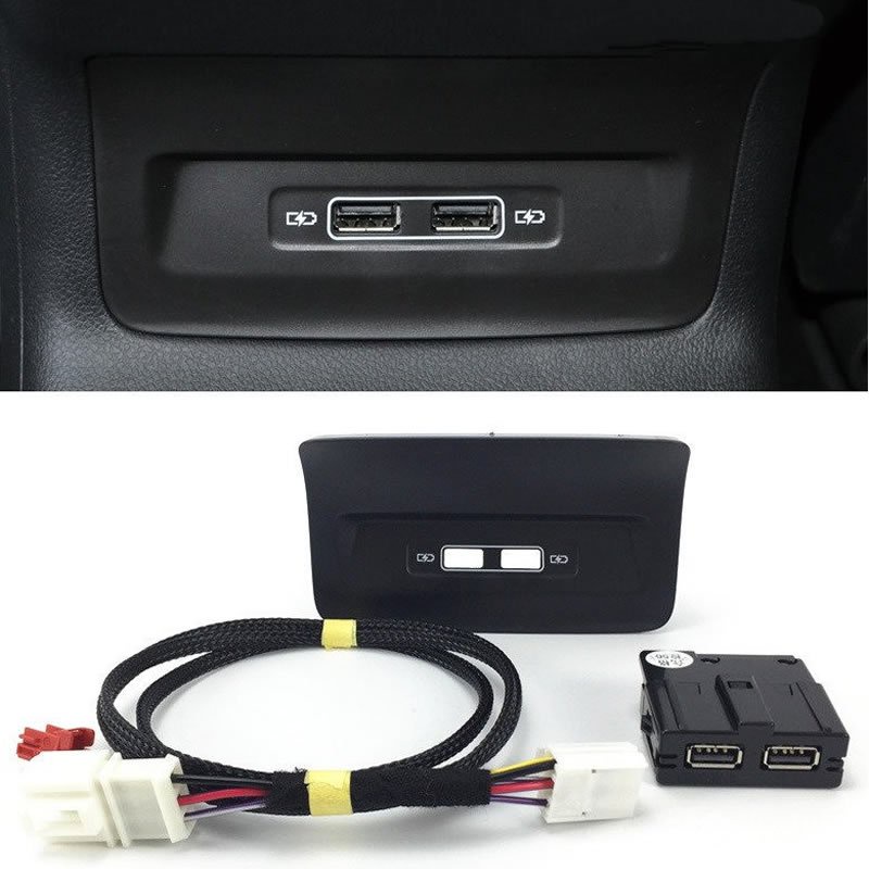 OEM Rear Seat USB Socket Armerst USB Adapter For Skoda Kodiaq Karoq 5QD ...