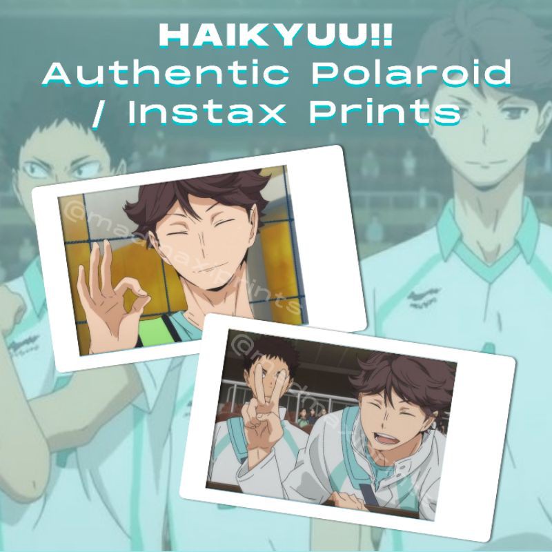 Anime HAIKYUU!! CHARACTERS AND SHIPS [Aoba Johsai] Authentic Instax ...