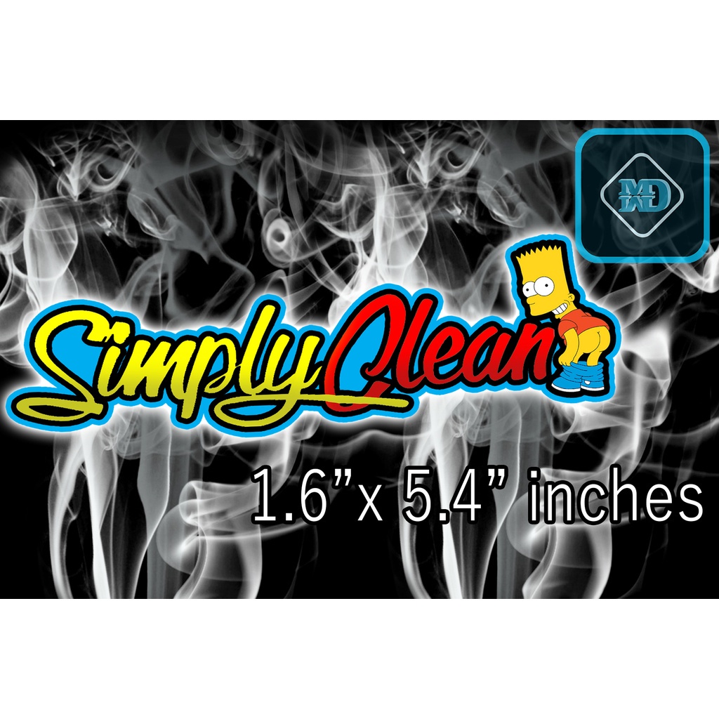 Simply Clean, Outdoor Laminated Stickers | Shopee Philippines