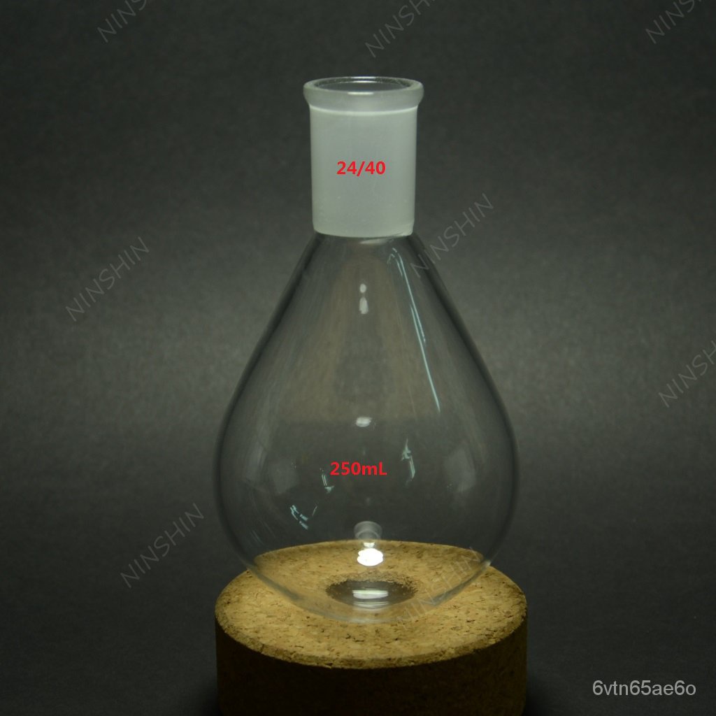 Glass Recovery Flask,Pyriform,Kjeldahl,24/40,Rotary Evaporator Bottle