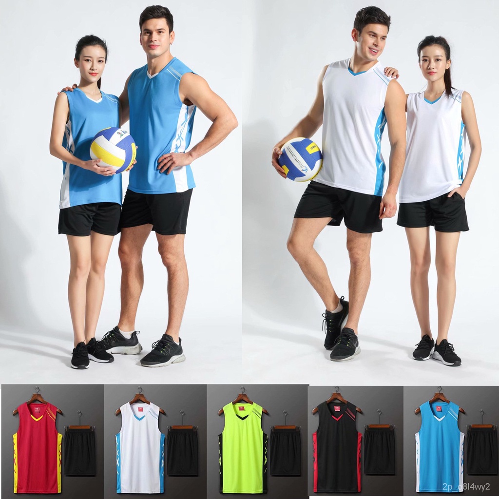 Summer Sleeveless Volleyball Clothes Suit Men's and Women's Sports Vest