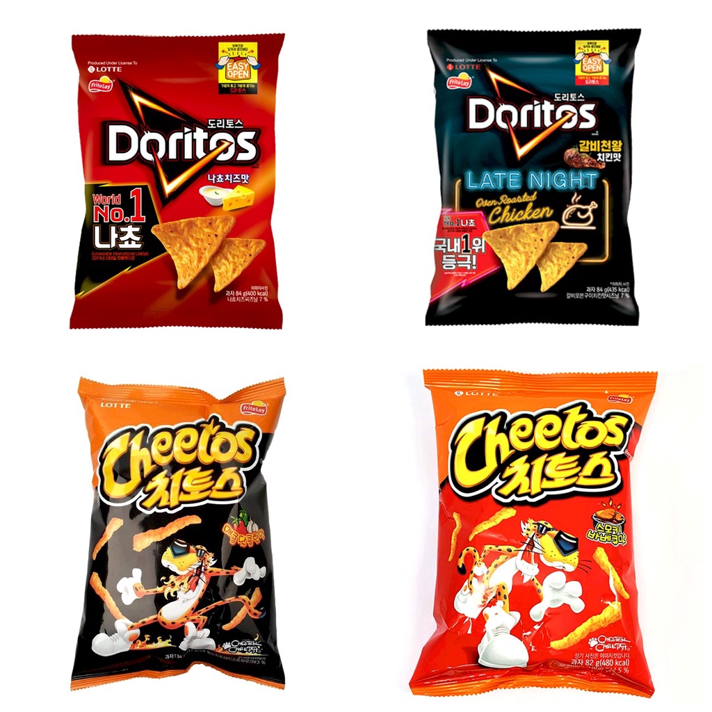 LOTTE DORITOS / CHEETOS SNACK 82g 84g( SWEET & SPICY / BBQ / NACHO