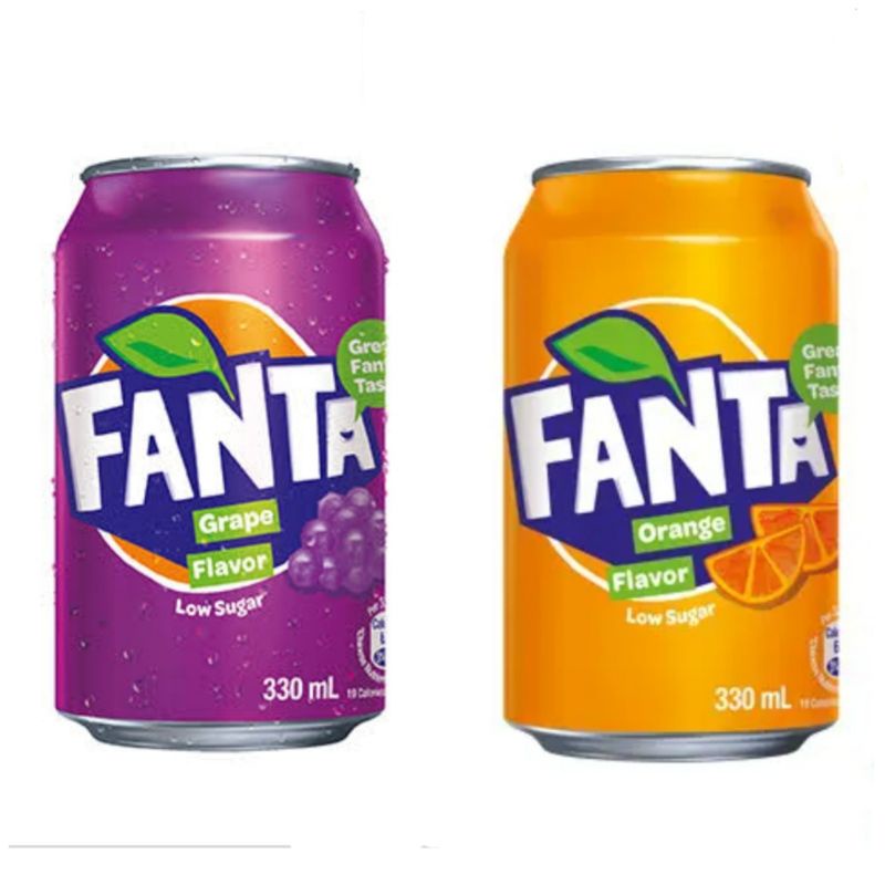 Fanta Grape Flavoured Soda 330ml CAN 24P
