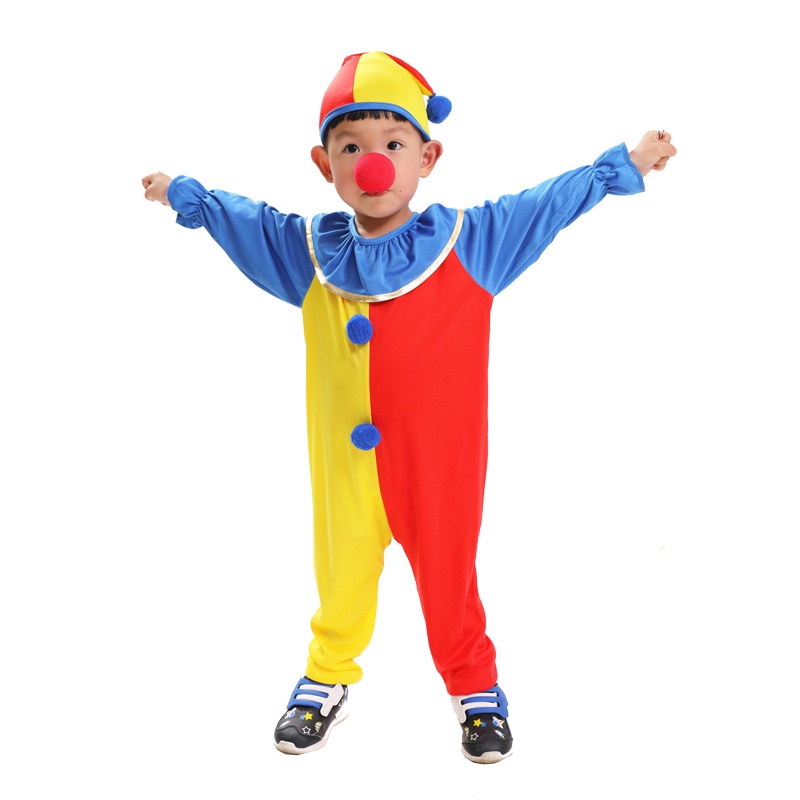 High Quality Clown Costume Kids Child Birthday Carnival Party Funcy 