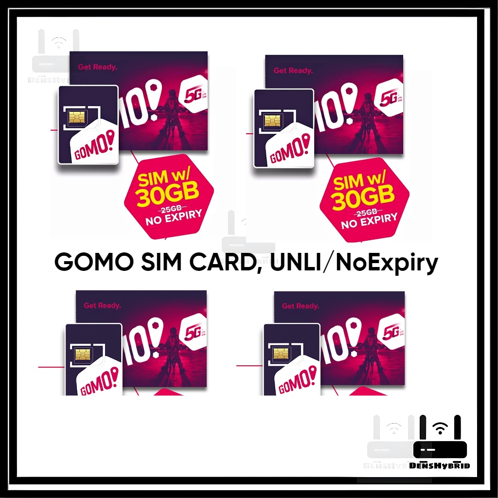 Gomo sim - With 30GB No Expiry Data / Unli data For 1 month | Shopee ...