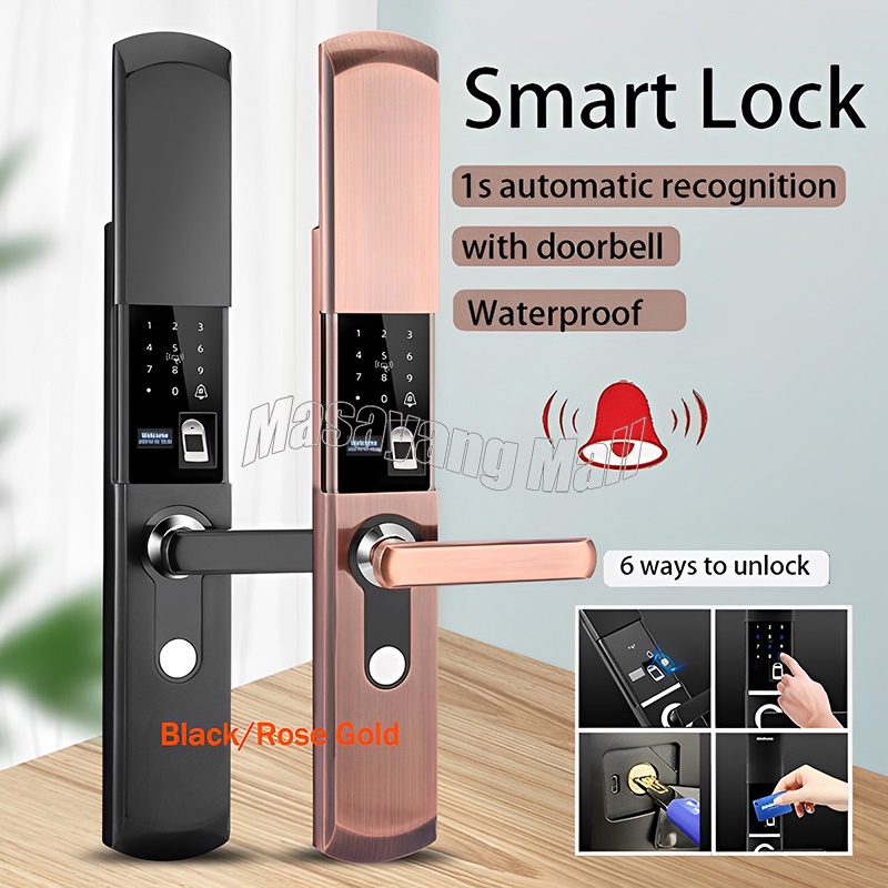 Smart Door Lock Fingerprint/IC Card/Passcode Electronic Biometric Code