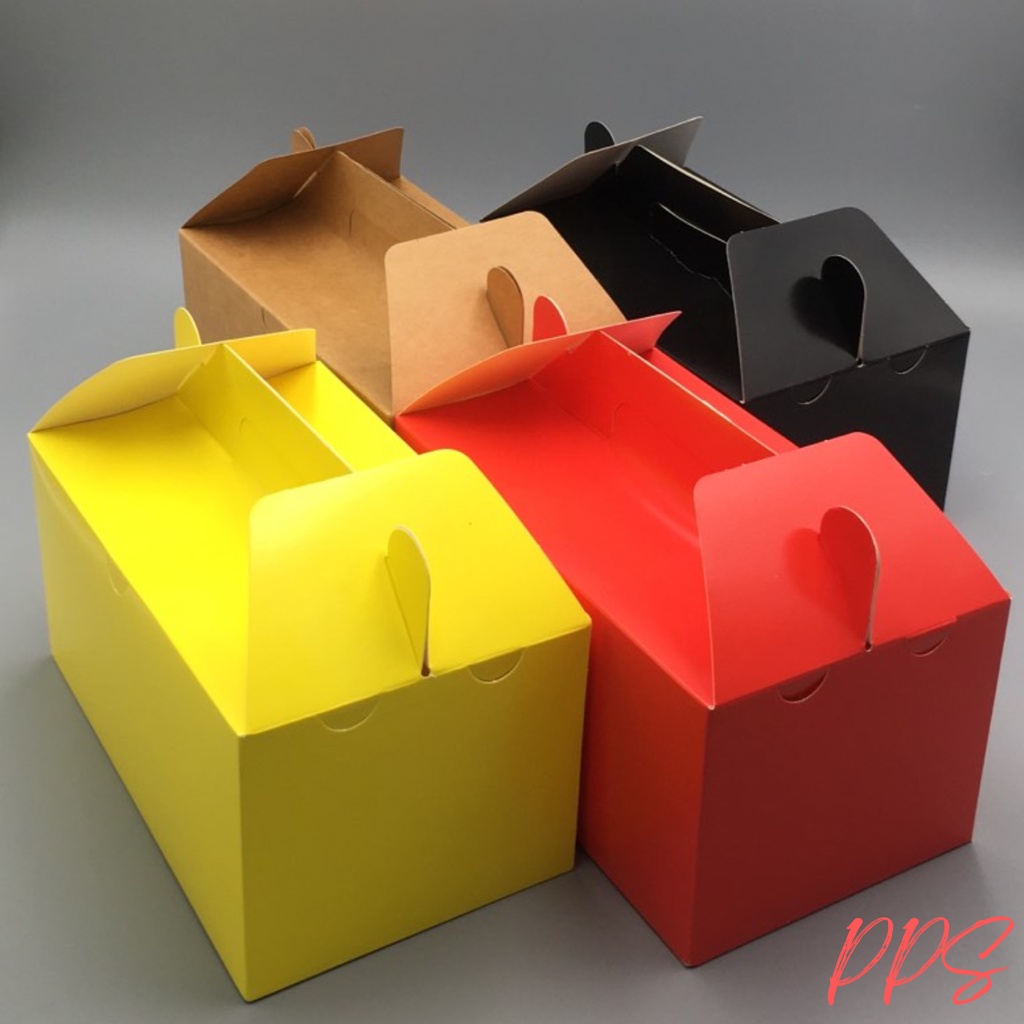 Chicken Box With Handle 25pcs/50pcs -6pcs chicken fit (21x13x11)cm