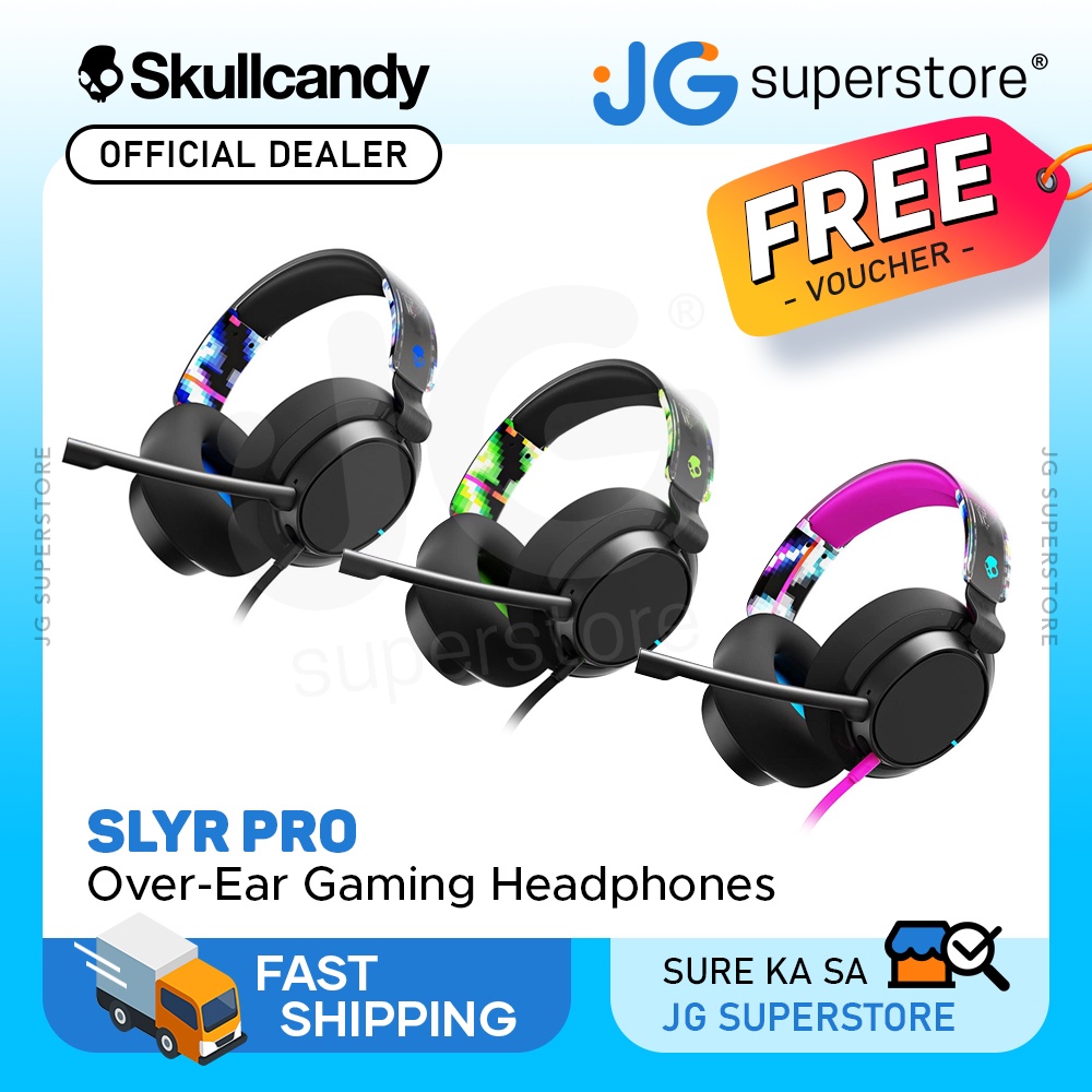 Skullcandy SLYR Pro Wired OverEar MultiPlatform Gaming Headset with