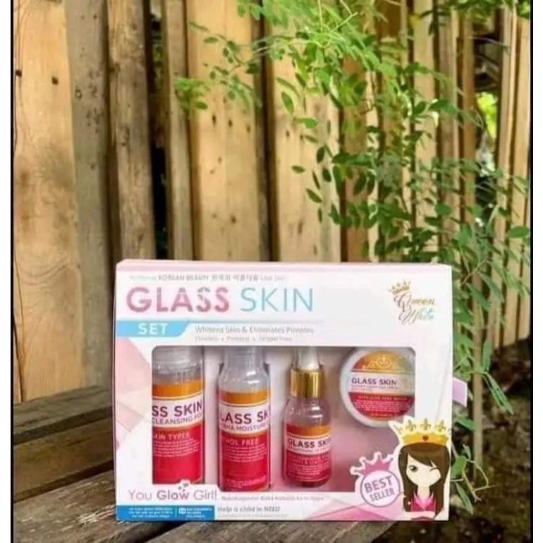 Queen White Glass Skin Set Shopee Philippines