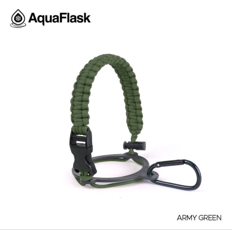 AQUAFLASK ARMY GREEN Limited Edition Paracord Handle | Shopee Philippines