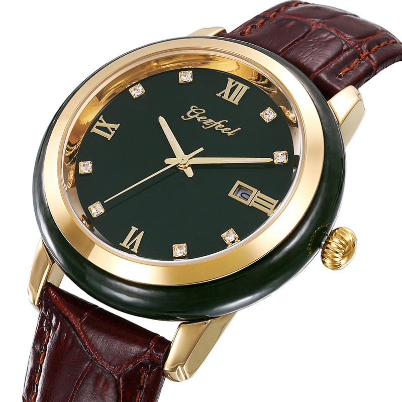 VGCP JADE WATCHES MEN'S DARK GREEN DIAL CALENDAR DISPLAY AUTOMATIC ...