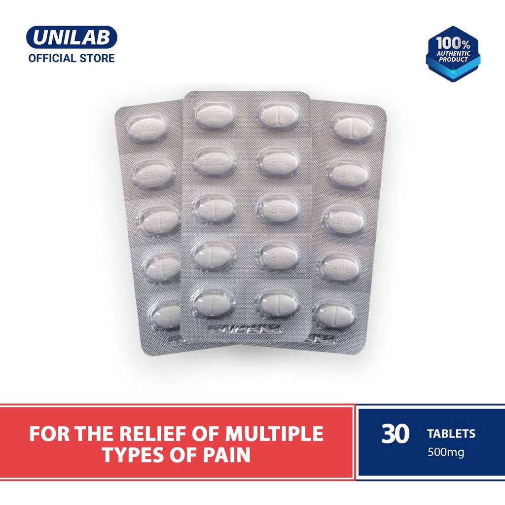 Rexidol Unilab Forte 30 Tablets Paracetamol + Caffeine Shopee Philippines