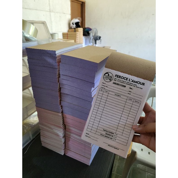 (BUNDLE4) x5 Customized/Carbonized JOB ORDER, SERVICE SLIP, CLAIM STUB ...