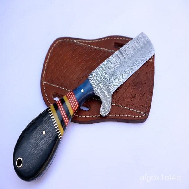 Premium Handmade Damascus steel Cow boy knife Bull cutter knife with
