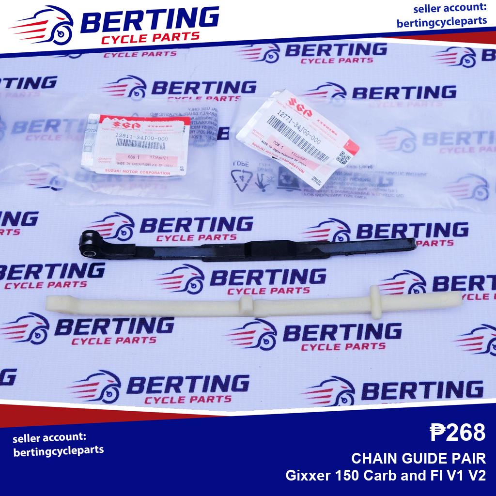 SGP CHAIN GUIDE PAIR Suzuki Gixxer 150 Carb and FI V1 V2 Genuine 12811 ...