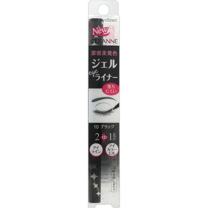 Cezanne Gel Eyeliner 10 Schwarz – 0,1g, Präziser Gel-Liner Für Dramatische Looks
