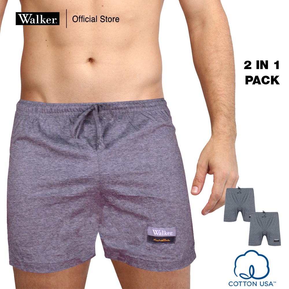 Walker Men's Boxer Shorts with Drawstring Loungewear Organic Cotton