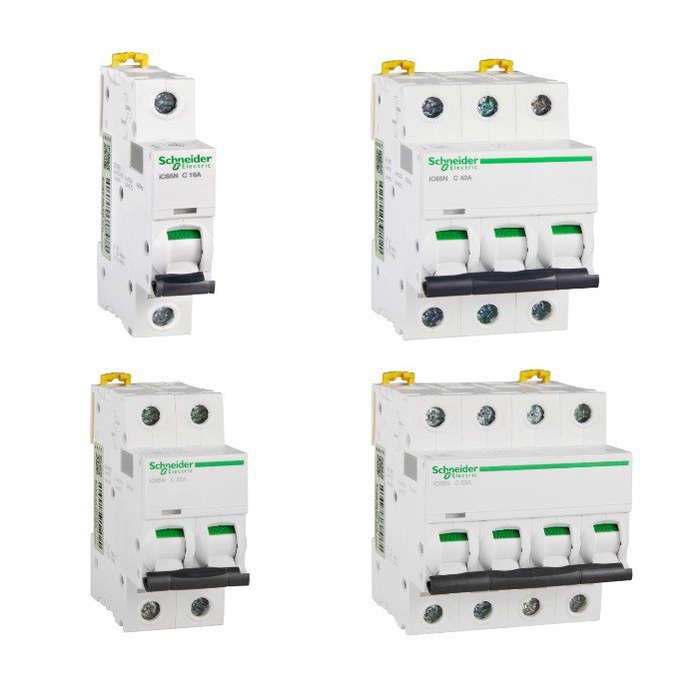 Main switch Double pole 100 A Single phase Three phase IC65 MCB Circuit ...