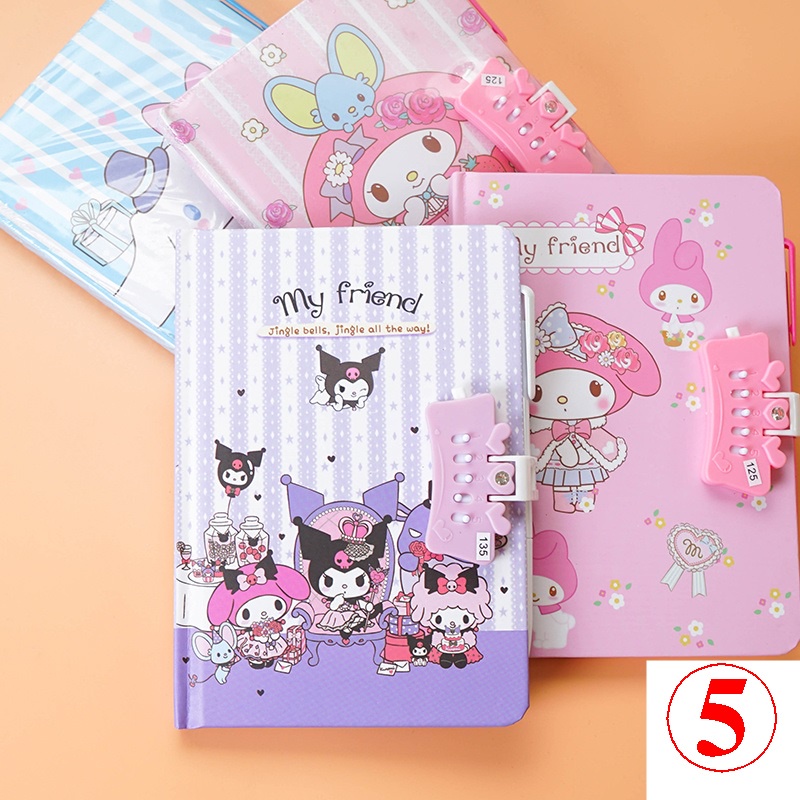 Sanrio Code Book Female Student Cute Diary With Lock High-Value 2023 ...