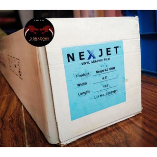 2 Feet Nexjet NJ100 Printable Vinyl Sticker Roll for Eco-Solvent | Shopee Philippines
