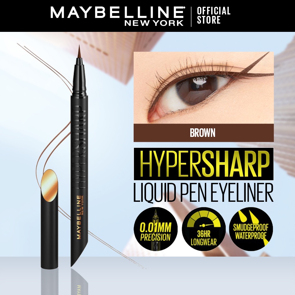 Maybelline Hypersharp Liquid Pen Eyeliner 36HR Longwear, Long lasting