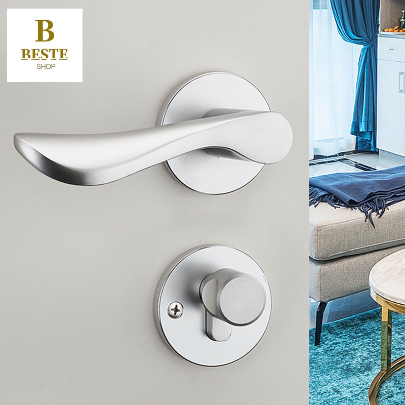 ﺴLever Type Doorknob Lockset / Lever Door Knob Space aluminum High