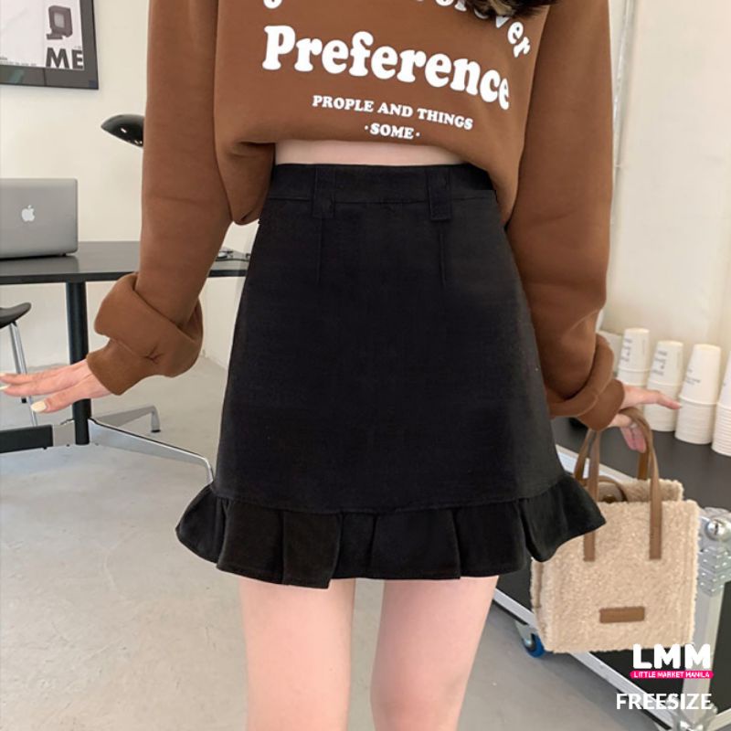 2023 fashion frills skirt with belt holder women skirtd plain solid color  garterized bottom B148