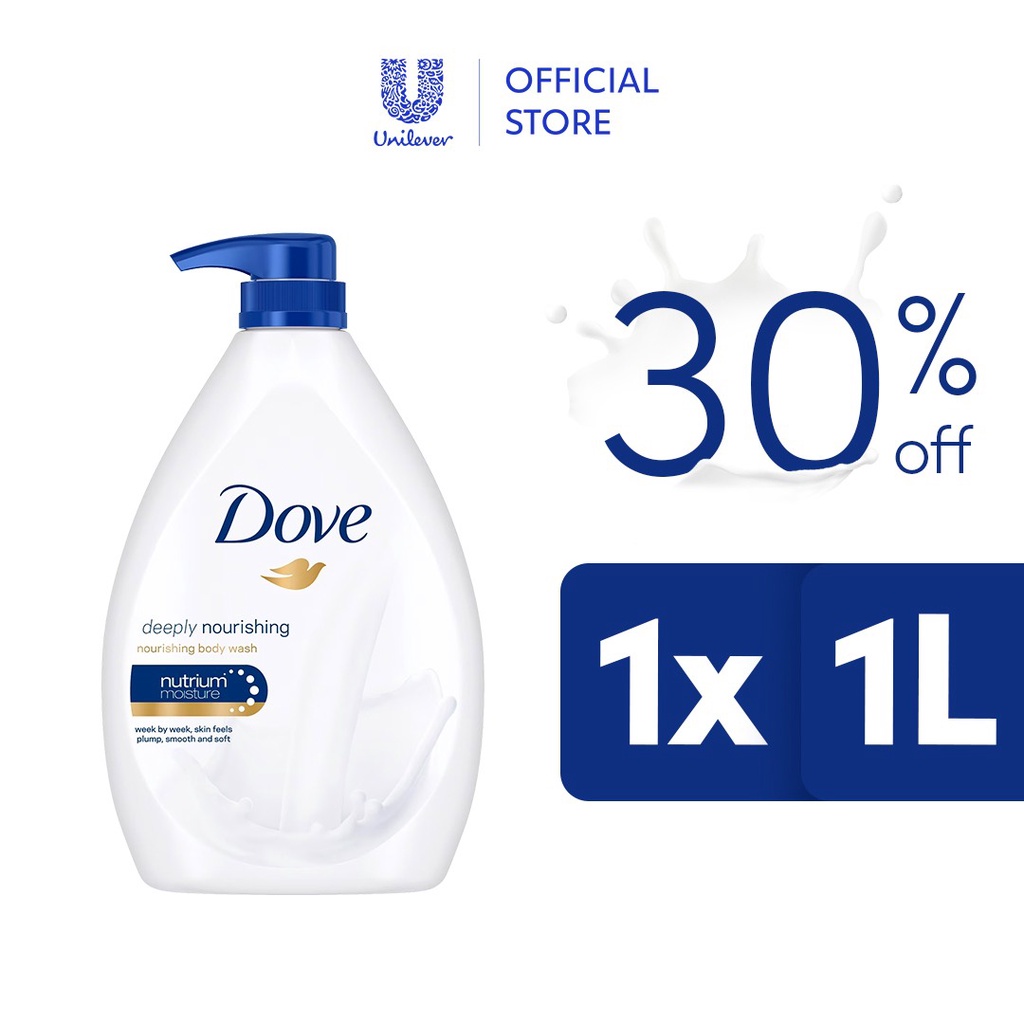 Dove Body Wash Deeply Nourishing 1L XPBY | Shopee Philippines
