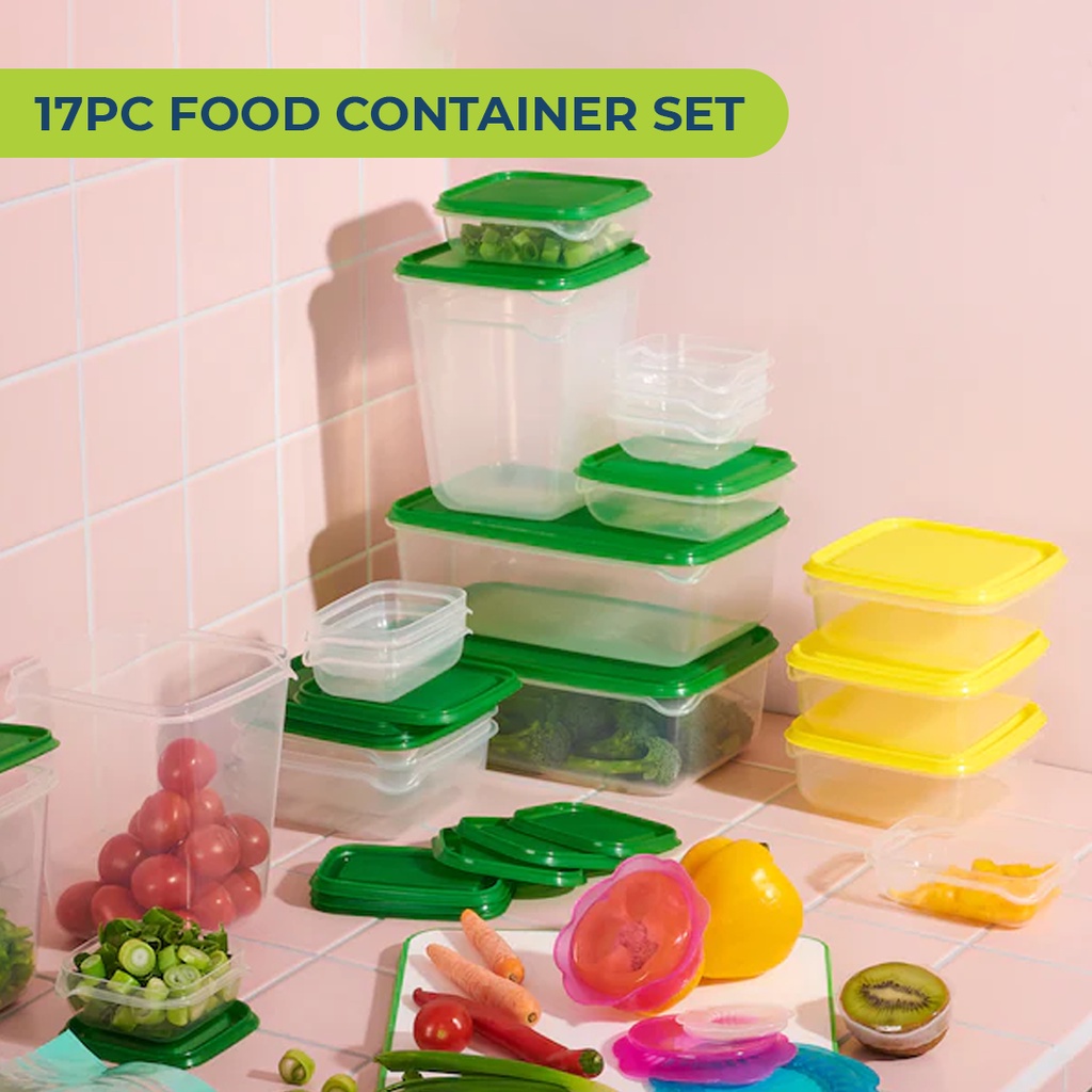Homu Kitchen Essentials Emily Food Storage Containers 17pcs Set ...