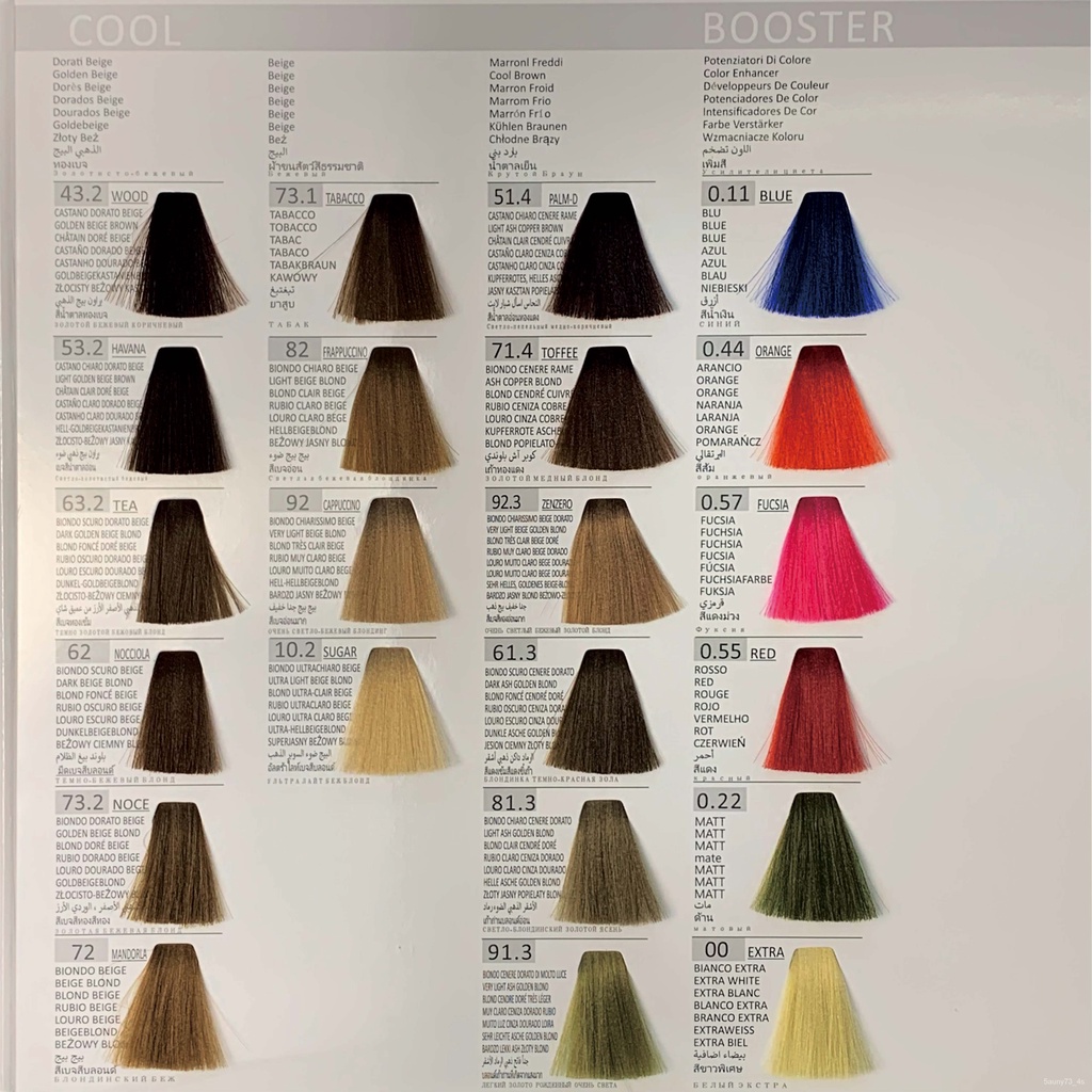 OEM Professional Hair display color chart /hair coloring chart Shopee