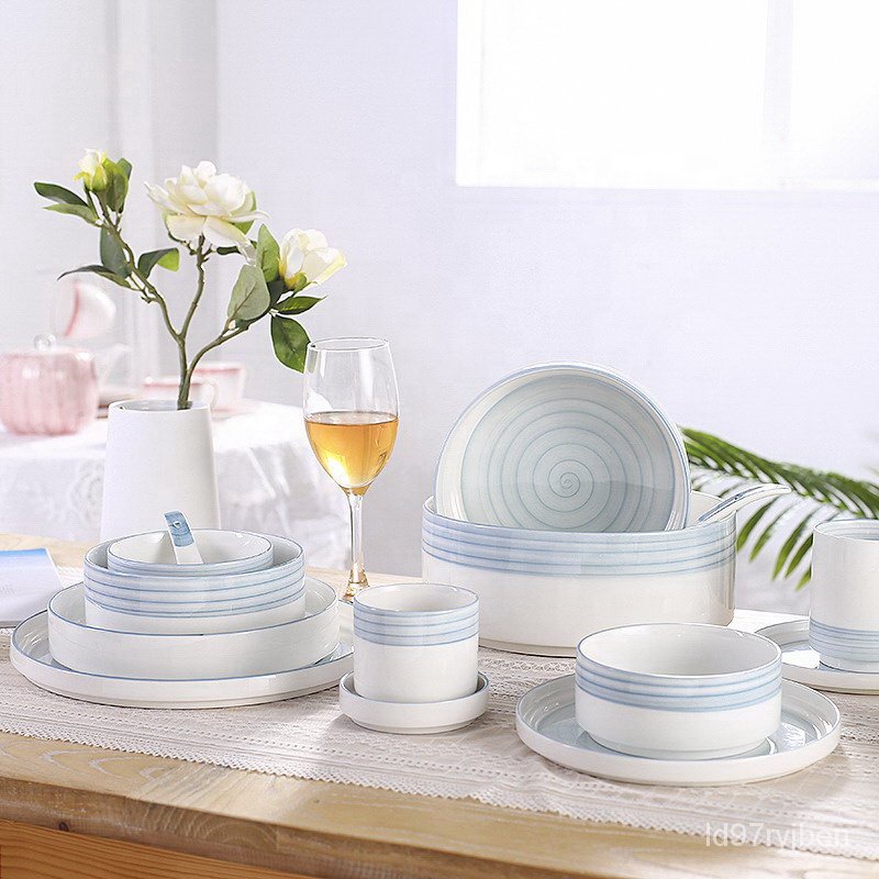 Wholesale Home Goods Dinner Plates Dishes Set Luxury Bone China