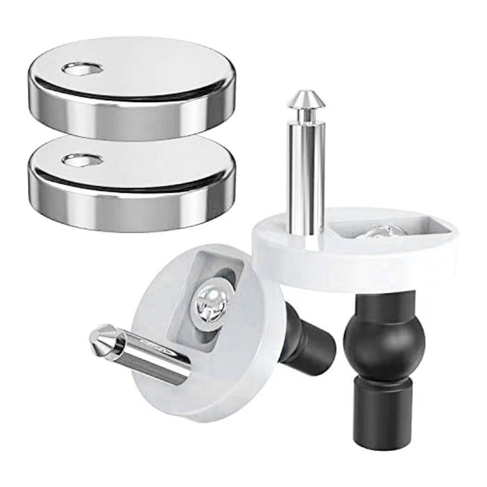 2pcs Stainless Steel Toilet Seats Top Fix Hinge Home Hardware Toilet
