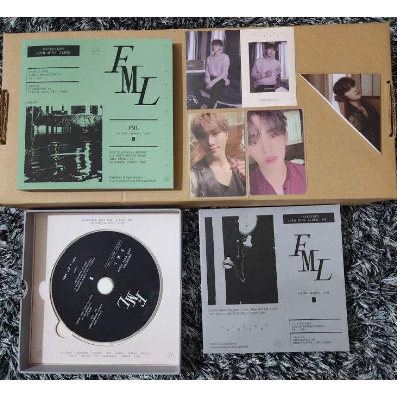 Official Seventeen Fml Unsealed Fallen Misfit Lost Album With Scoups And Dino Photocards 5419