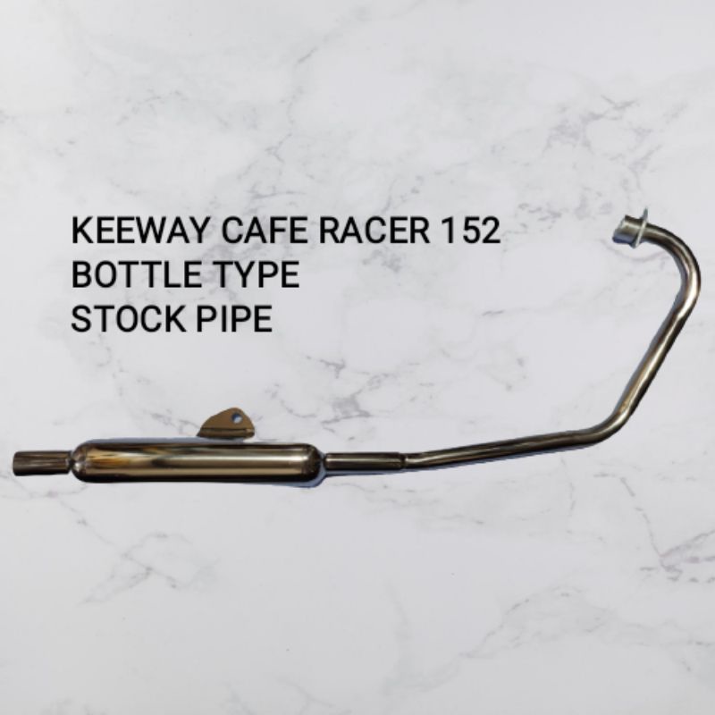 Keeway Cafe Racer 152 - StockPipe - Bottle Type - Stainless (Double ...