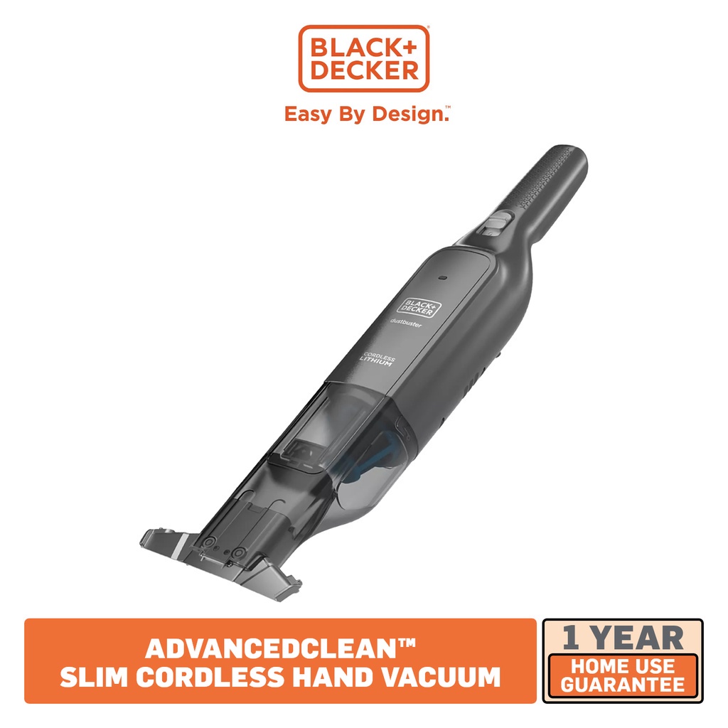 BLACK DECKER Dustbuster AdvancedClean Slim Pelican Cordless Handheld Vacuum 12V Max HLVC320B B1