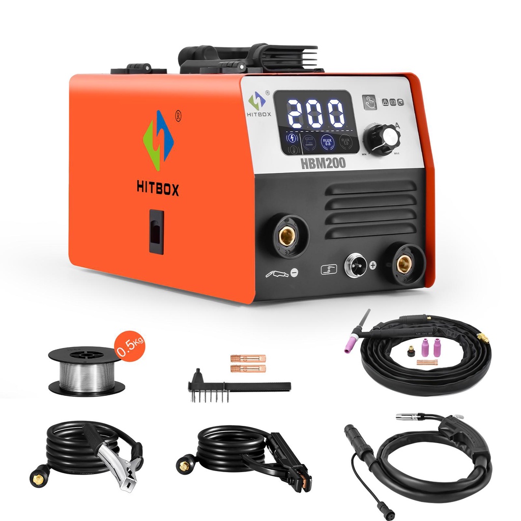 HITBOX 3 in1 HBM200 MIG Semiautomatic Welding Machine without Gas