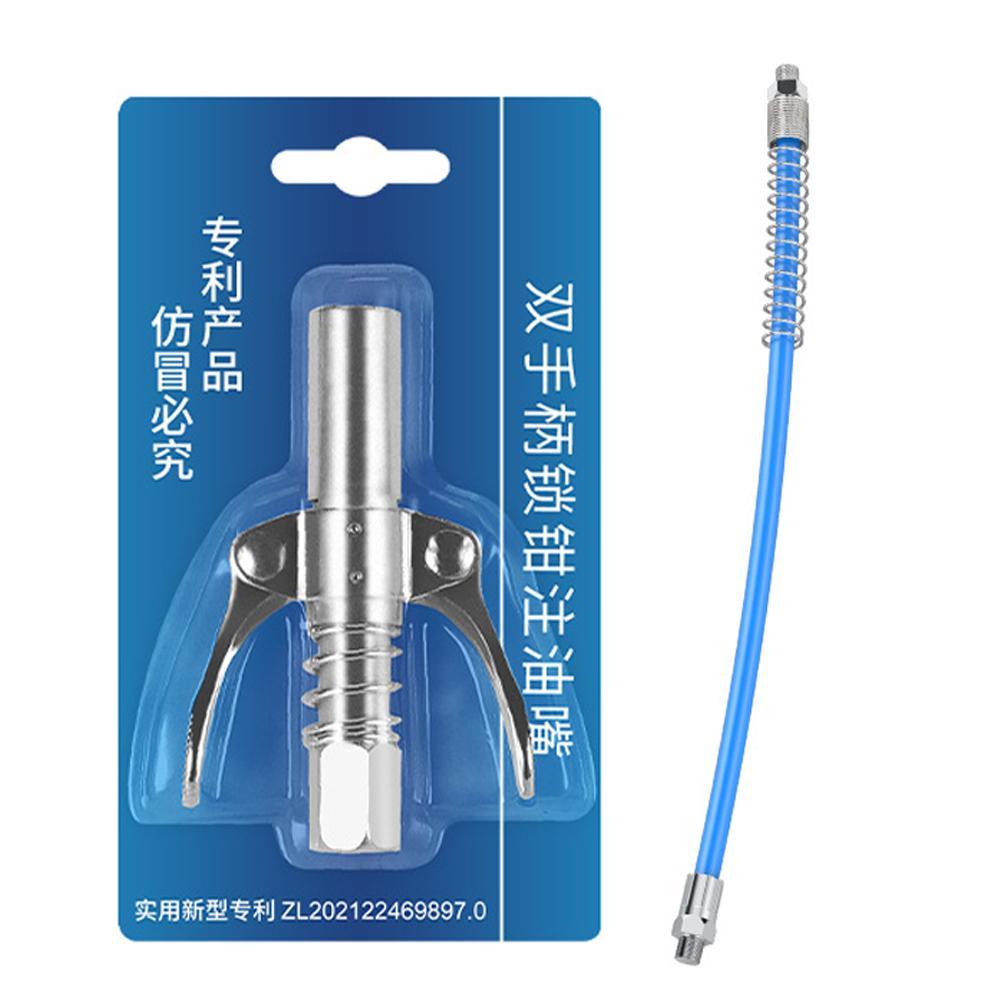 Grease Gun Coupler 10000 PSI NPTI/8 High Pressure Grease Nozzle Oil Pump Car Syringe Lubricant