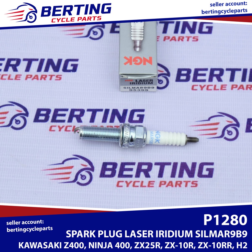 1PC SPARK PLUG NGK SILMAR9B9 LASER IRIDIUM Kawasaki Z400 Ninja 400