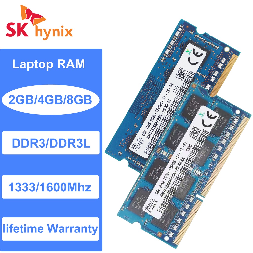 SK Hynix 4GB 8GB DDR3L DDR3 1333Mhz 1600Mhz SODIMM Laptop Memory RAM ...
