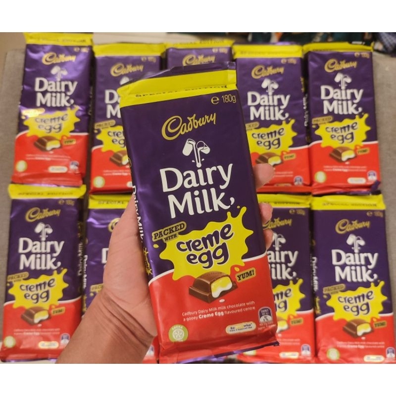 Cadbury Dairy Milk Creme Egg Chocolate Block 180g Shopee Philippines
