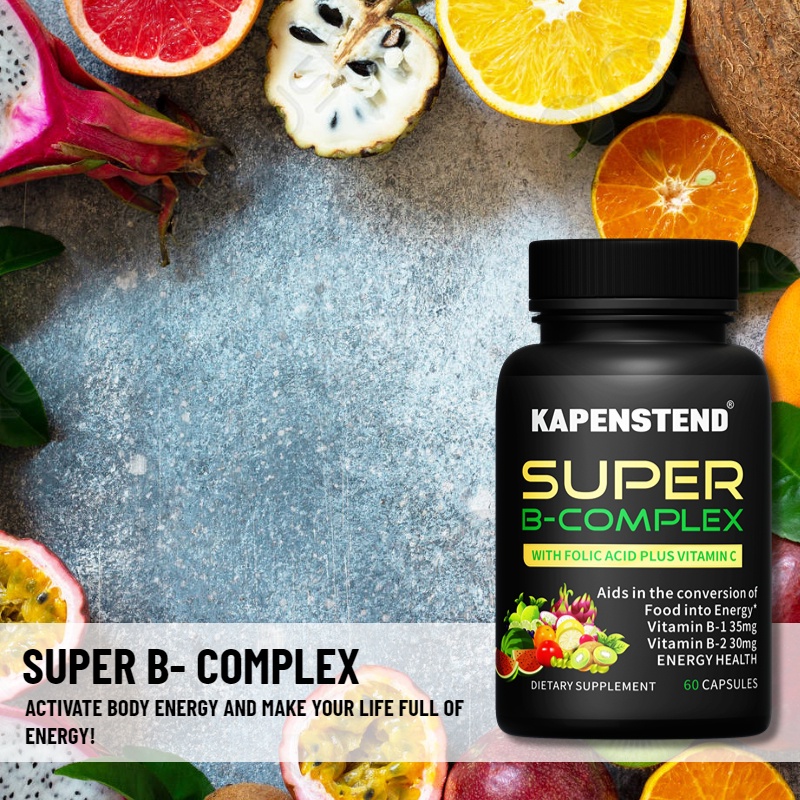 ๑Super B-Complex – Methylated Sustained Release B Complex & Vitamin C ...