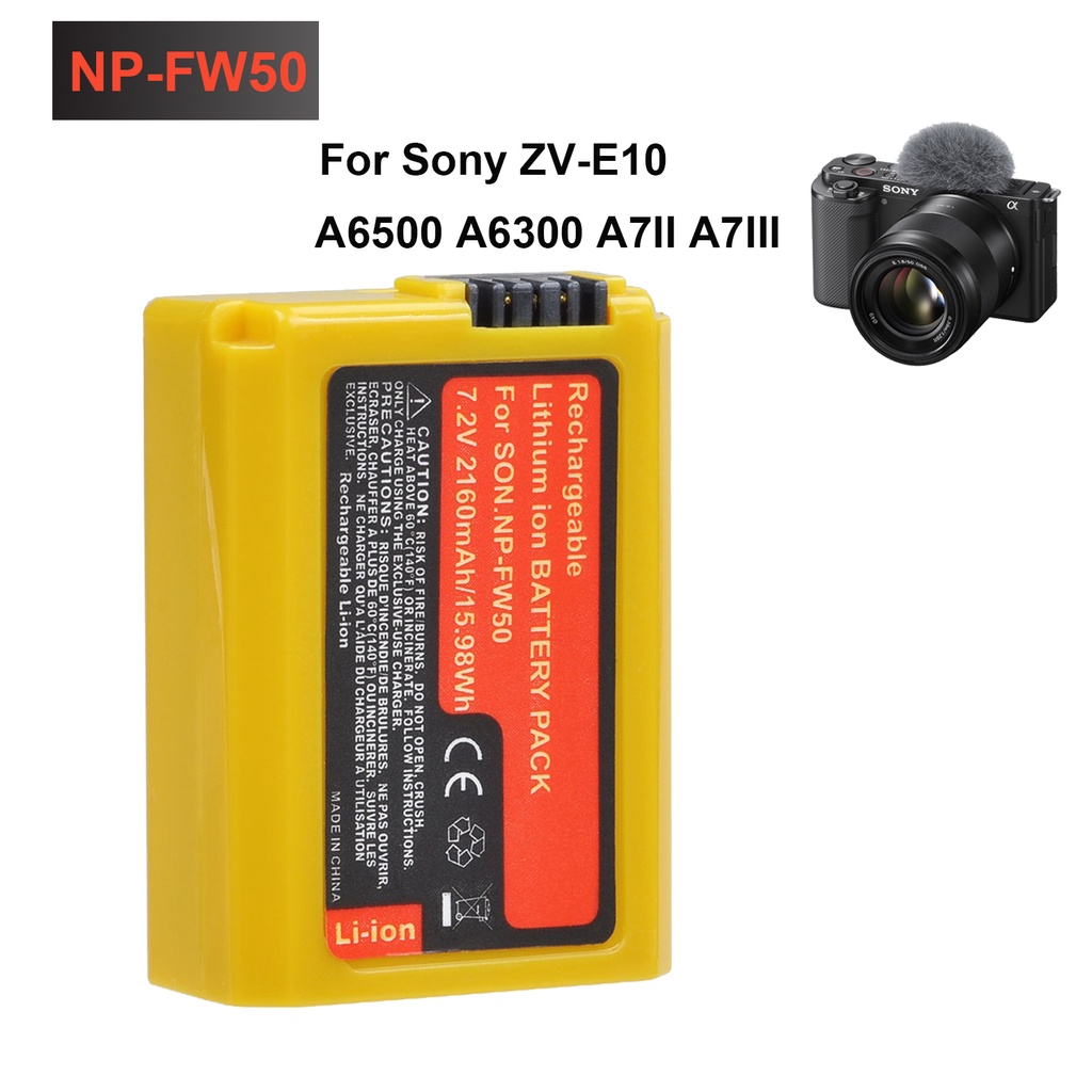 ♗NPFW50 NPFW50 Battery for Sony ZVE10 ZVE10 a6000 a6300 a6500 a5000