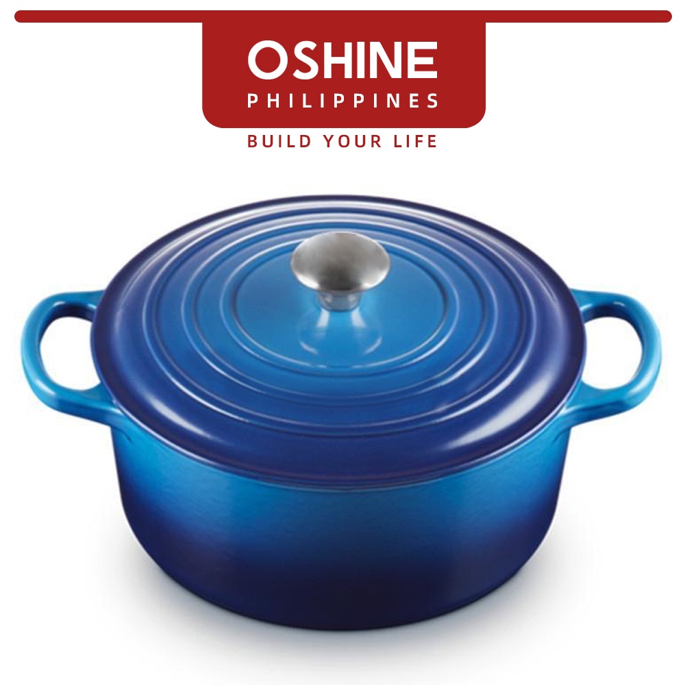 OShine Cast Iron Enamel Pot 24CM Casserole Dutch Oven Pot Soup Pot For