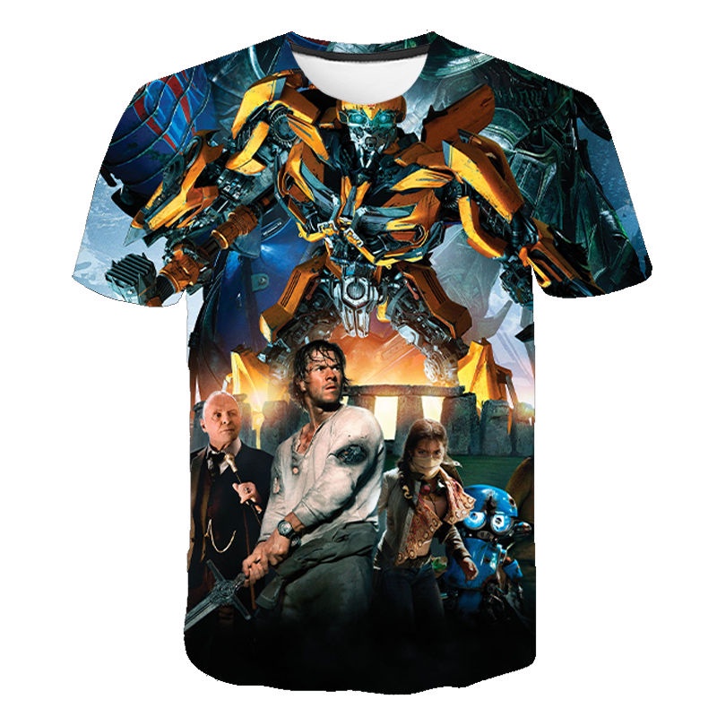 Bumblebee Summer Transformers Mens Womens Clothes Optimus Prime Fashion ...